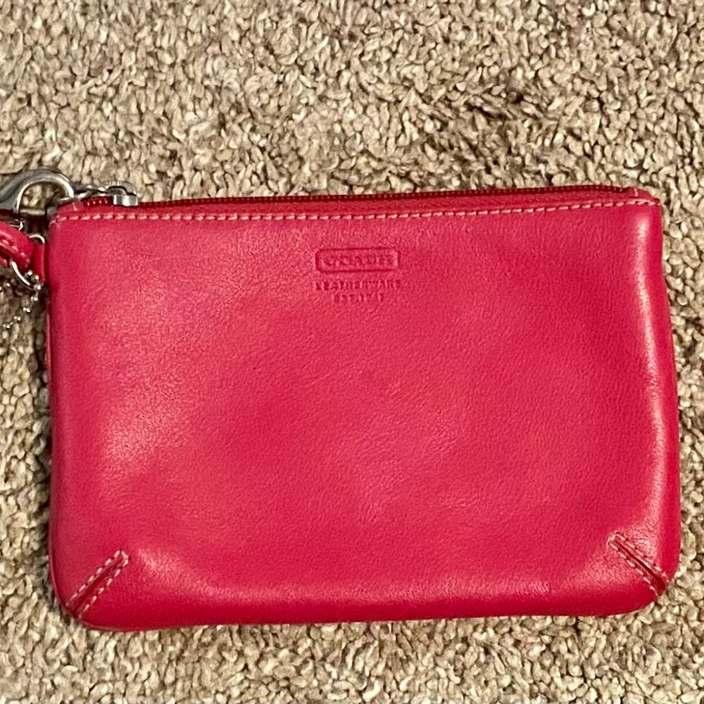 Coach- Small Pink Wristlet